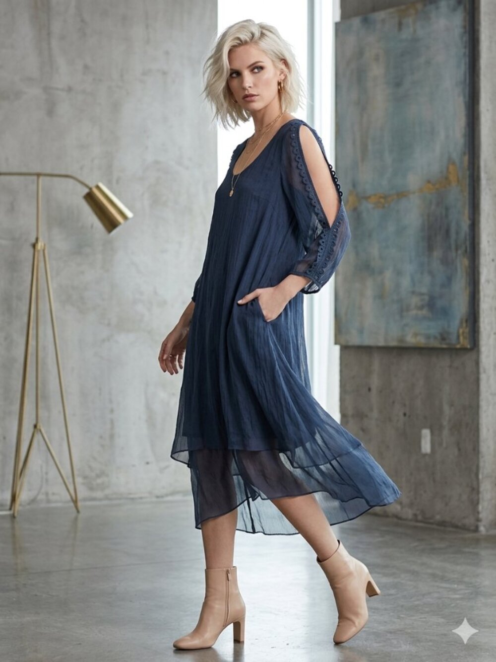Italian Silk Lined Dress